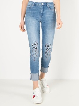 DESIGUAL DENIM LAURENCE spodnie haft r.24 PH306 26