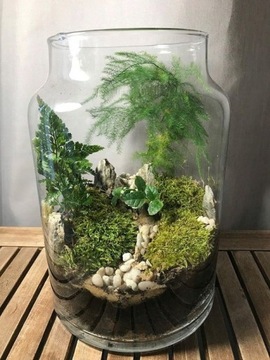 Ваза из лесной банки в банке для террариума садовая банка H25