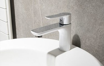 POLISH VALVEX смеситель для умывальника белый + ПРОБКА