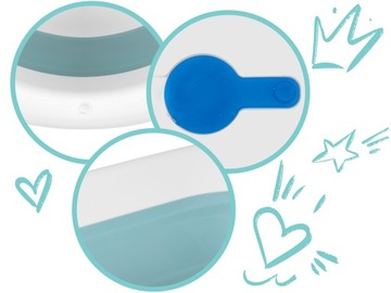 СКЛАДНАЯ ДЕТСКАЯ ВАННОЧКА ДЛЯ МЛАДЕНЦЕВ ЖК-ТЕРМОМЕТР СИЛИКОНОВЫЙ RICOKIDS