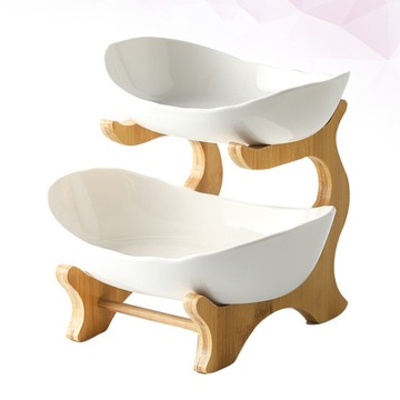 БАМБУКОВАЯ ПОДСТАВКА ДЛЯ ФРУКТОВ 2 СЛОЯ