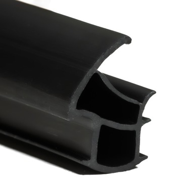 USZCZELKA CZARNA do drzwi STALOWYCH METALOWYCH ościeżnica próg 5 mb