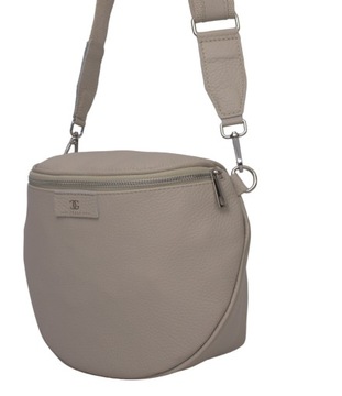 Torebka listonoszka damska saszetka na szerokim pasku torba crossbody skóra