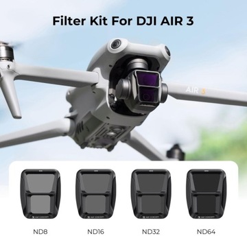 Набор ND-фильтров ND8 + ND16 + ND32 + ND64 для DJI AIR 3 K&F Concept