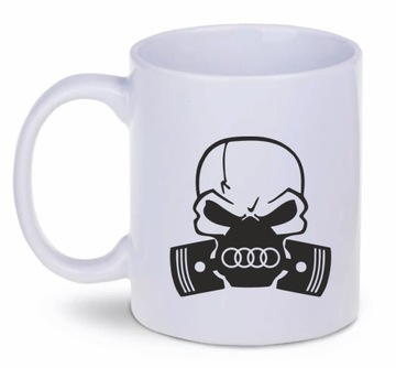 Kubek 330ml biały D186 AUDI CZACHA CAR