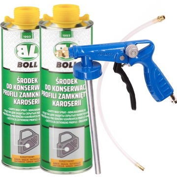 BOLL ZESTAW DO KONSERWACJI PROFILI ZAMKNIETYCH 2 x 1L + PISTOLET