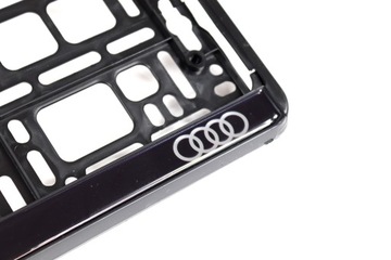 РАМКА НОМЕРНОГО ЗНАКА ЛОГОТИП AUDI SPORT КРАСНЫЙ 1 шт.