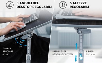 СКЛАДНОЙ, РЕГУЛИРУЕМЫЙ СТОЛИК ДЛЯ НОУТБУКА NEARPOW