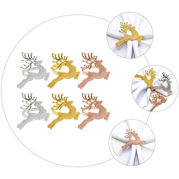 КОЛЬЦА ДЛЯ САЛФЕТОК ДЛЯ ДЕКОРА ОБЕДЕННОГО СТОЛА 6 ШТ.