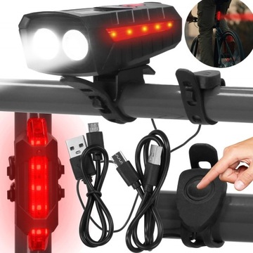 СВЕТОДИОДНАЯ ВЕЛОСИПЕДНАЯ ЛАМПА ПЕРЕДНЯЯ ДЛЯ USB МОЩНЫЙ ЗАДНИЙ СОЛНЕЧНЫЙ НАБОР СВЕТА powerbank