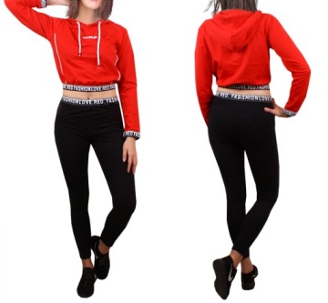 Комплект для фитнеса, спортивный костюм, СВИТШОТ, черный, 310 L/XL