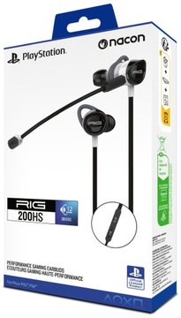 NACON PS5 Słuchawki przewodowe EARBUDS RIG200HSW