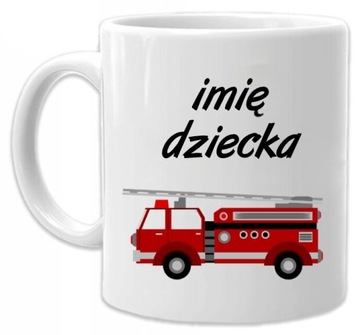 Kubek z nadrukiem prezent dla chłopca dziewczynki imię dziecka mix wzorów