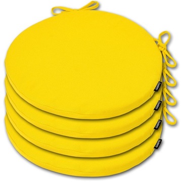 ZESTAW OKRĄGŁYCH PODUSZEK NA KRZESŁO 40 cm 4 szt.