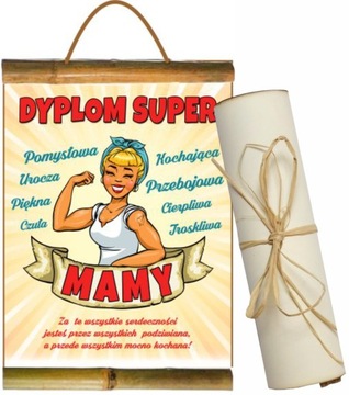 DYPLOM PREZENT DZIEŃ MATKI mamy OJCA taty URODZINY mamusi MAMIE TACIE mama