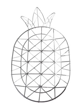 druciana MISA NA OWOCE industrialna ANANAS srebrna