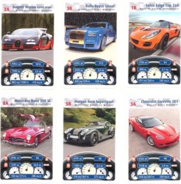 Карточная колода Quartet Cars of Dreams ЛУЧШАЯ КОЛОДА КАРТ для игры для вечеринок