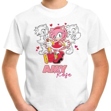 T-SHIRT KOSZULKA 128 SONIC JAKOŚĆ