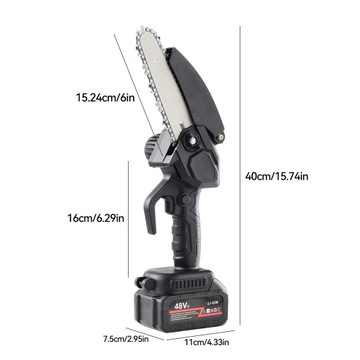 Mała domowa piła łańcuchowa zewnętrzna 48vh bezprzewodowa