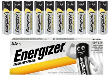10x MOCNA BATERIA ENERGIZER INDUSTRIAL LR6 R6 AA