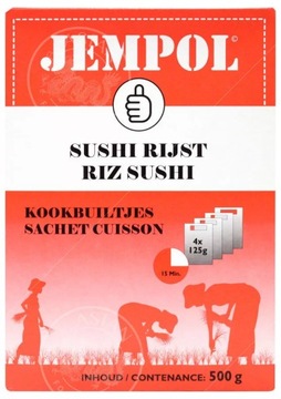 Ryż do sushi w saszetkach 4x125g Jempol