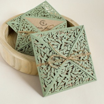 zaproszenia ślubne eko rustykalne boho PRÓBKA