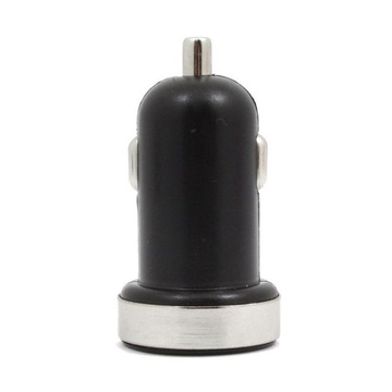 Ładowarka samochodowa do telefonu USB 1A + 2.1A CZARNA do Samochodu 2xUSB A