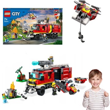 LEGO CITY TERENÓWKA STRAŻY POŻARNEJ DRON HIT