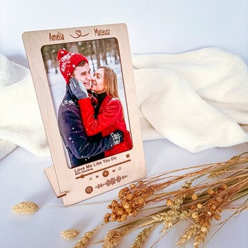 ПЕРСОНАЛИЗИРОВАННАЯ РАМКА ПОДАРОК ​​НА ДЕНЬ СВЯТОГО ВАЛЕНТИНА ЛЮБИМАЯ ПЕСНЯ SPOTIFY ХОЛОДИЛЬНИК