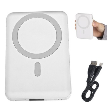 БЕСПРОВОДНОЙ МАГНИТНЫЙ POWER BANK 10000 мАч PD20W POWERBANK Lightning+USB