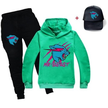 Mr Beast Lightning Cat Zestaw bluz dziecięcy 3 szt