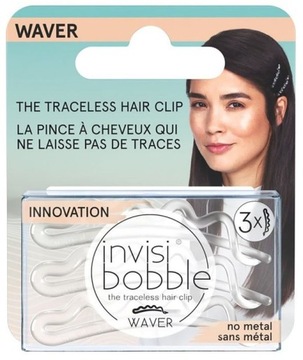 Invisibobble Waver Crystal Clear WSUWKI Do Włosów OZDOBNE 3 sztuki