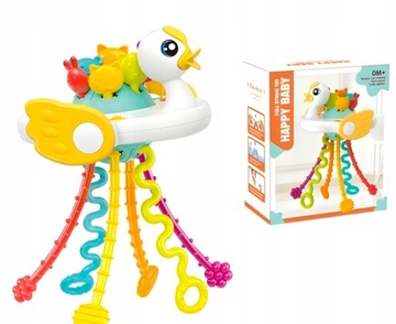СЕНСОРНАЯ ИГРУШКА-ПРЕСЫК-УТКА ДЛЯ МЛАДЕНЦЕВ