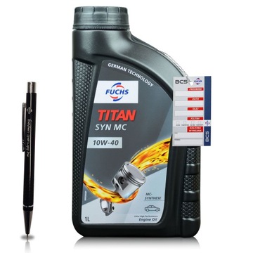 1 LITR FUCHS TITAN SYN MC 10W40 OLEJ SILNIKOWY 1L AUTORYZOWANY DYSTRYBUTOR