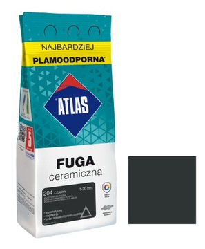 ATLAS FUGA CERAMICZNA CZARNA 204 5KG