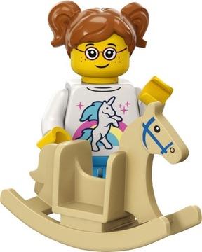 LEGO MINIFIGURES SERIA 24 FIGURKA DZIEWCZYNKA I KONIK NA BIEGUNACH 71037 11