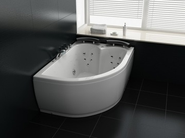 Асимметричная акриловая ванна MM24 RIGHT WAIST 155 x 110 см
