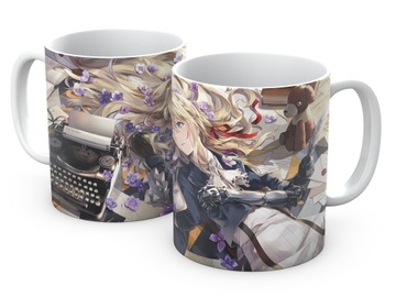 KUBEK 330ml anime manga Violet Evergarden + imię