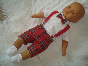 KOMPLET LATO UBRANKO /CHRZTU /WESELE/ SPODENKI 80