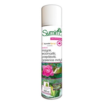 SUMIN KARATE SPRAY NA MSZYCE PRZĘDZIORKI MĄCZLIK LARWY GĄSIENICE 300ML