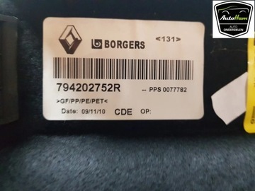 RENAULT SCENIC III - GRAND 2012 ZADNÍ POLIČKY