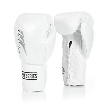 Rękawice bokserskie 10 oz wiązane Yakimasport WOLF WHITE