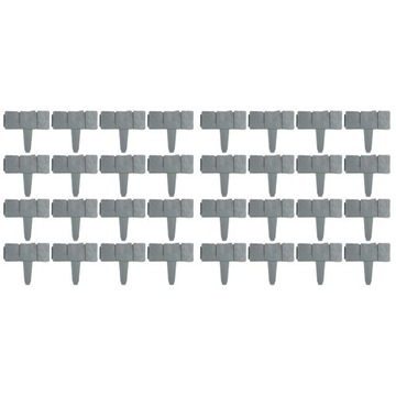 Plastikowe Ogrodzenie Ogrodzenia Obramowanie 40 Szt