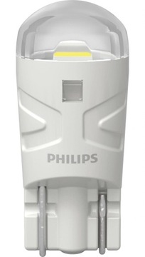 2X 2шт PHILIPS ULTINON PRO3100 W5W T10 светодиодная лампа 6000K лампочка