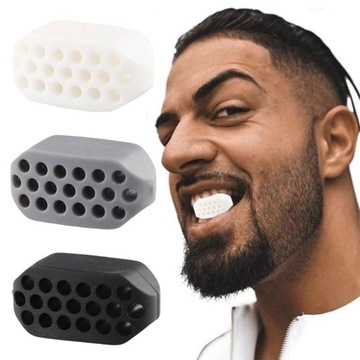 3X TRENER MIĘŚNIE SZCZĘKI ŻUCHWA JAW LINE MEWING KOSTKI DO ŻUCIA TRENIN
