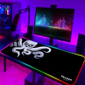 КОВРИК ДЛЯ ИГРОВОЙ МЫШИ СО СВЕТОДИОДНОЙ ПОДСВЕТКОЙ XXL