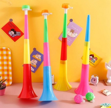 ГРОМКИЙ ВЕНТИЛЯТОР-ТРУБКА ВУВУЗЕЛА, СКЛАДНАЯ С ОТВЕРСТИЕМ, 28 СМ