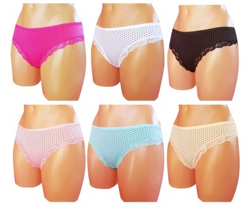 Majtki damskie figi bambusowe koronka L XL x1