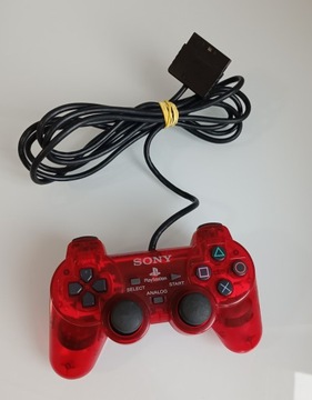 ORYGINALNY CZERWONY PAD PS2 PLAYSTATION 2 RED SCPH-10010