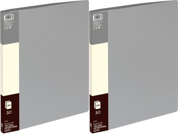 Album ofertowy Grand A4 30 koszulek szary x2